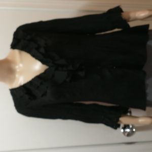 Black NY Collection sheer blouse